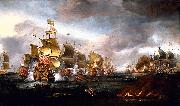 Adriaen Van Diest The Battle of Lowestoft painting
